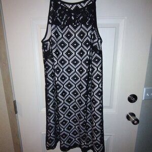 SOHO CROCHET DRESS WITH LINING PLUS SIZE 2X